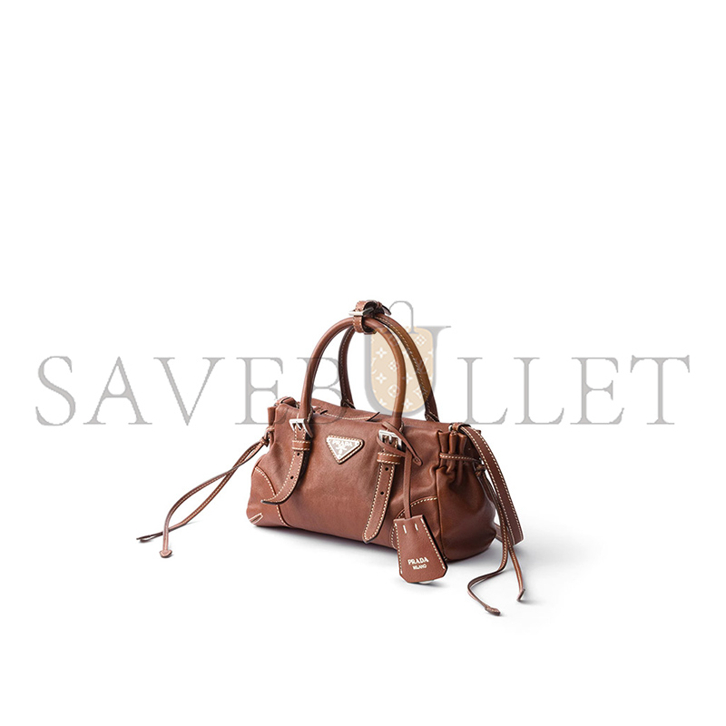 PRADA KARIN SMALL LEATHER BAG 1BA499 (24*14*9cm)